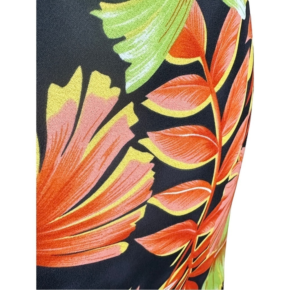 Versailles Layered Stretch Waist Pullover Tropical Floral Skirt S - Picture 4 of 7